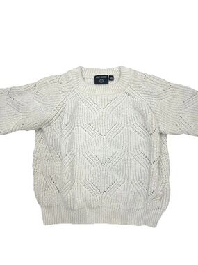 Harley-Davidson Cable-Knit Pullover Sweater 2XL White Logo Crew Neck Womens